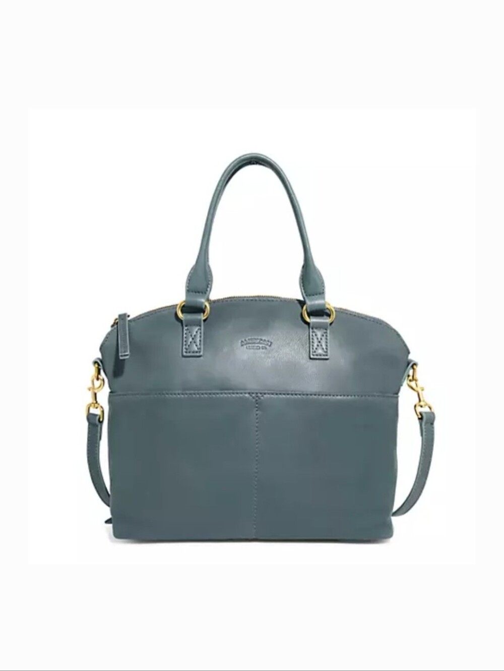 American Leather Co. Carrie Dome Satchel Bag In Teal